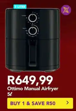 Shoprite OTTIMO MANUAL AIRFRYER 5ℓ offer