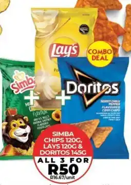 1UP Simba chips, lays & doritos offer