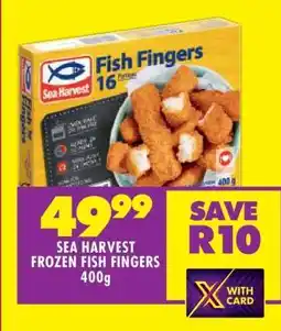 Shoprite SEA HARVEST FROZEN FISH FINGERS 400g offer