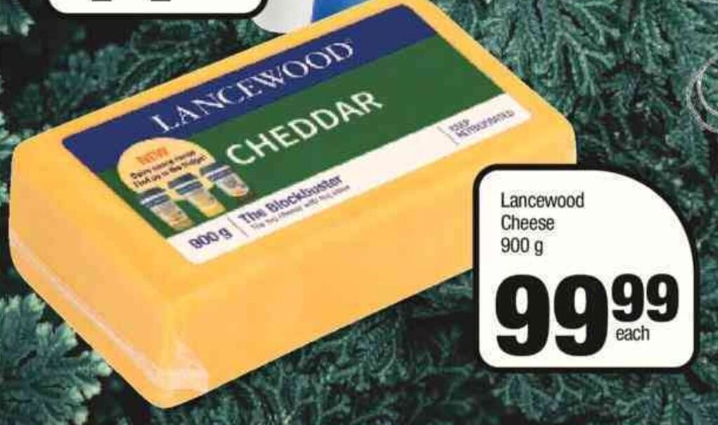 Lancewood Cheese 900g offer at Spar