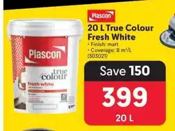 Makro Plascon 20 L True Colour Fresh White offer