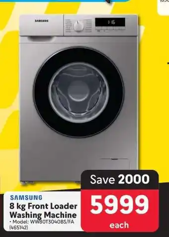 Makro Samsung 8 kg Front Loader Washing Machine offer