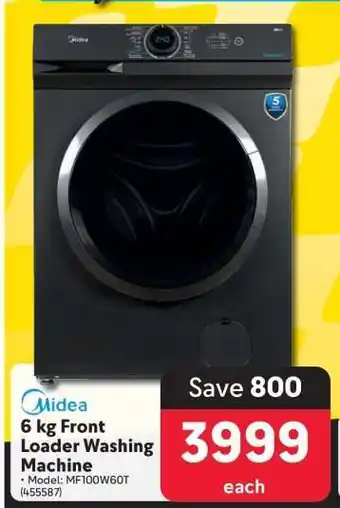 Makro Midea 6 kg Front Loader Washing Machine offer