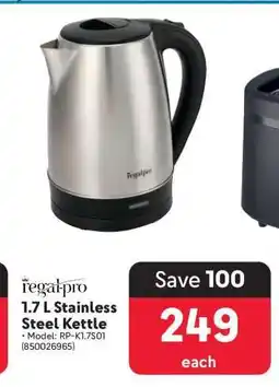 Makro 1.7 L Stainless Steel Kettle offer
