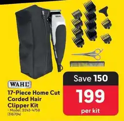 Makro Wahl 17-Piece Home Cut Corded Hair Clipper Kit offer