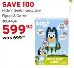 ToysRUs Bluey Hide 'n Seek Interactive Figure & Game offer