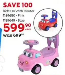 ToysRUs Ride On With Hooter offer