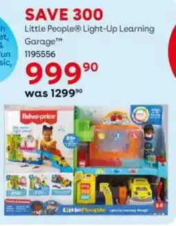 ToysRUs Fisher-price Little People Light-Up Learning Garage offer