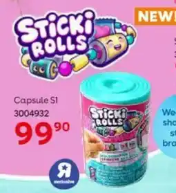 ToysRUs Sticki Rolls Capsule S1 offer