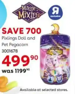 ToysRUs Pixlings Doll and Pet Pegacorn offer
