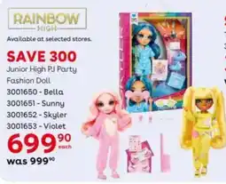 ToysRUs Junior High PJ Party Fashion Doll offer