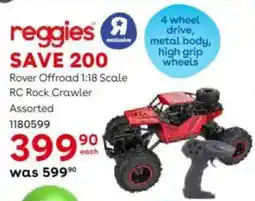 ToysRUs Reggies Rover Offroad 1:18 Scale RC Rock Crawler Assorted offer