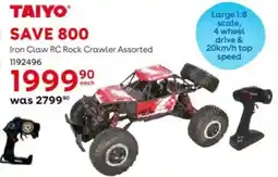 ToysRUs Taiyo Iron Claw RC Rock Crawler Assorted offer