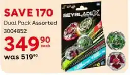 ToysRUs BeyBlade X Dual Pack Assorted offer