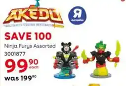 ToysRUs Ninja Furys Assorted offer