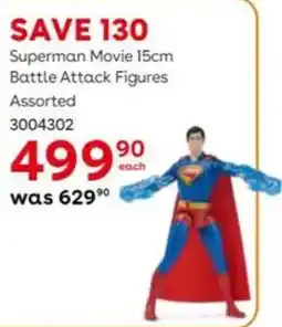 ToysRUs Superman Movie Battle Attack Figures Assorted offer