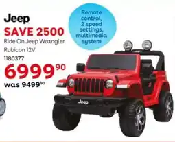 ToysRUs Jeep Ride On Jeep Wrangler Rubicon 12V offer