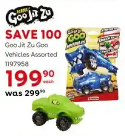 ToysRUs Goo Jit Zu Goo Vehicles Assorted offer