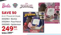 ToysRUs Barbie 4-in-1 Travel Art Easel offer