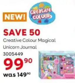 ToysRUs Creative Colour Magical Unicorn Journal offer