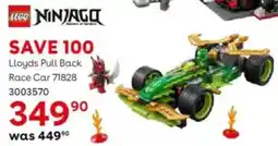 ToysRUs LEGO NINJAGO Lloyds Pull Back Race Car offer
