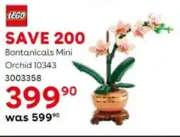 ToysRUs LEGO Bontanicals Mini Orchid offer