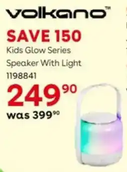 ToysRUs Volkano Kids Glow Series Speaker With Light offer