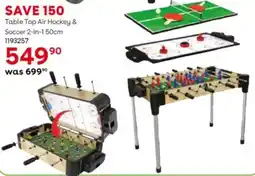ToysRUs Table Top Air Hockey & Soccer 2-In-1 offer