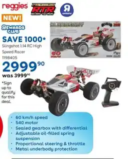 ToysRUs Reggies Slingshot 1:14 RC High Speed Racer offer