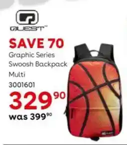 ToysRUs Quest Graphic Series Swoosh Backpack Multi offer