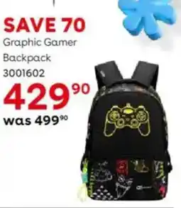 ToysRUs Quest Graphic Gamer Backpack offer