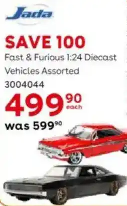 ToysRUs Jada Fast & Furious 1:24 Diecast Vehicles Assorted offer