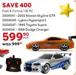 ToysRUs Jada Fast & Furious 1:16 RC offer