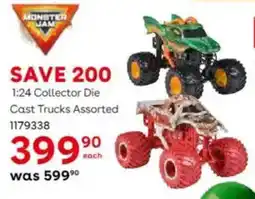 ToysRUs Monster 1:24 Collector Die Cast Trucks Assorted offer