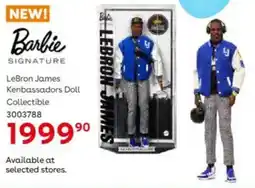 ToysRUs Barbie LeBron James Kenbassadors Doll Collectible offer