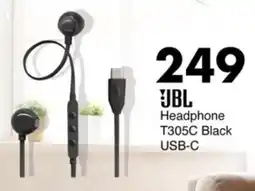 Save Hyper JBL Headphone T305C Black USB-C offer