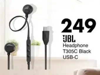 Save Hyper JBL Headphone T305C Black USB-C offer