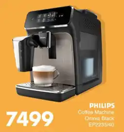 Save Hyper PHILIPS Coffee Machine Omnia Black offer