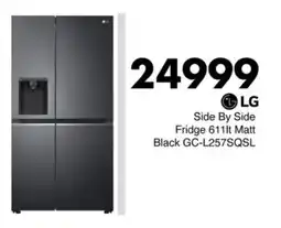 Save Hyper LG Side By Side Fridge Matt Black offer