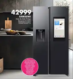 Save Hyper SAMSUNG Side By Side Fridge Bespoke Ai offer
