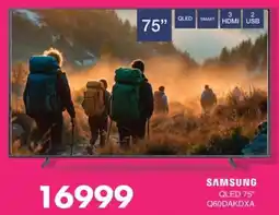 Save Hyper SAMSUNG QLED 75" Q60DAKDXA offer