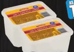 Shoprite Farmer's choice frozen chicken livers offer