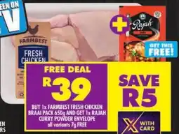 Shoprite Farmbest fresh chicken braai pack offer