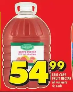 Shoprite Fair cape fruit nectar all variants offer