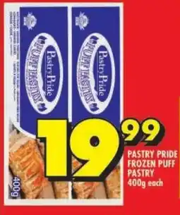 Shoprite Pastry pride frozen puff pastry offer