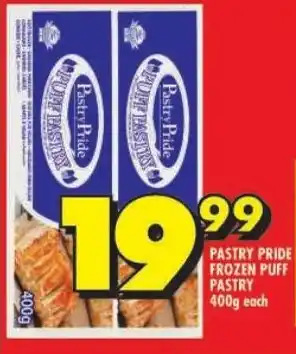 Shoprite Pastry pride frozen puff pastry offer