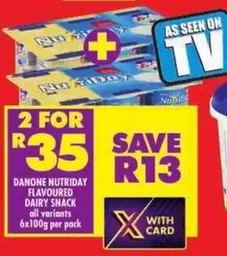 Shoprite Danone nutriday flavoured dairy snack all variants offer
