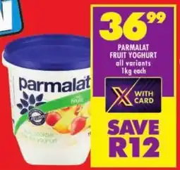 Shoprite Parmalat fruit yoghurt all variants offer