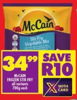 Shoprite Mccain frozen stir fry all variants offer