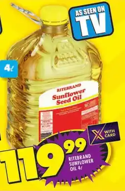 Shoprite Ritebrand sunflower oil offer